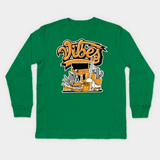 Vibes Light Curry Kids Long Sleeve T-Shirt